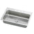 Elkay Pacemaker Top Mount Stainless Steel 31x22x7.25 3-Hole Single Bowl Kitchen Sink 787141