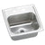 Elkay Gourmet Lustertone Top Mount Stainless Steel 15x15x7.13 3-Hole Single Bowl Kitchen Sink in Satin 846892