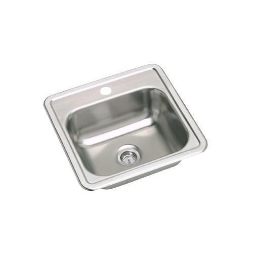 Elkay Dayton Top Mount Stainless Steel 15x15x5-1/8 1-Hole Single Bowl Bar Sink 862570