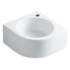 White Manhattan White China Vessel Bathroom Sink with Faucet Hole EV1094