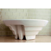 White China Vessel Bathroom Sink with Overflow Hole & Faucet Hole EV4012