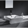 Kingston Concord White China Vessel Bathroom Sink with Overflow Hole EV4034