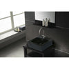 Black China Vessel Bathroom Sink with Overflow Hole & Faucet Hole EV4042K