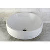 Kingston Parisian White China Vessel Bathroom Sink without Overflow Hole EV4254