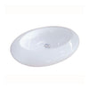 Kingston Parisian White China Vessel Bathroom Sink without Overflow Hole EV4257