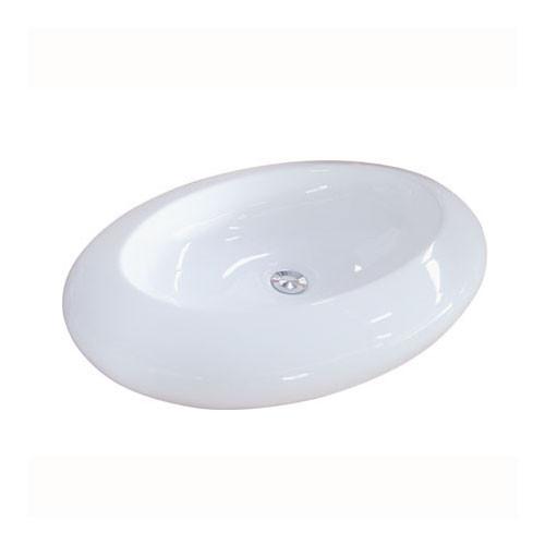 Kingston Parisian White China Vessel Bathroom Sink without Overflow Hole EV4257