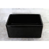 Kingston Elements Black China Vessel Bathroom Sink without Overflow Hole EV4458K