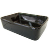 Kingston French Black China Vessel Bathroom Sink without Overflow Hole EV5102K