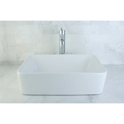 Kingston French White China Vessel Bathroom Sink without Overflow Hole EV5102