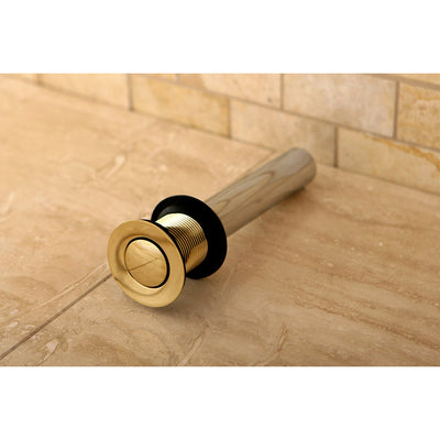 Kingston Brass Concord Polished Brass Push-up Drain for Vessel Sink EV8002