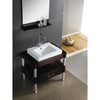 Kingston White China Vessel Bathroom Sink w/Overflow Hole & Faucet Hole EV9620