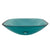 Kingston Emerald Green Glass Vessel Bathroom Sink w/o Overflow Hole EVSQFG4