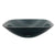 Onyx Black Tempered Glass Vessel Bathroom Sink w/o Overflow Hole EVSQFK4