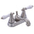 Kingston Satin Nickel 2 Handle 4" Centerset Bathroom Faucet with Pop-up FS3608PL