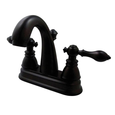 Kingston Oil Rubbed Bronze 2 Handle 4" Centerset Bathroom Faucet FS5615ACL