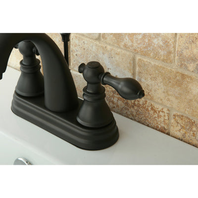 Kingston Oil Rubbed Bronze 2 Handle 4" Centerset Bathroom Faucet FS5615ACL