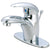 Kingston Chrome Single Handle 4" Centerset Bathroom Faucet with Pop-up FS6401WLL