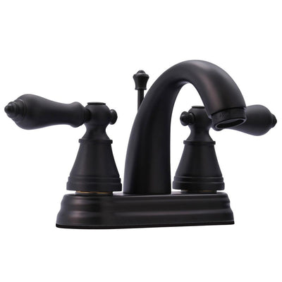 Kingston Brass Oil Rubbed Bronze 2 Handle 4" Centerset Bathroom Faucet FS7615AL