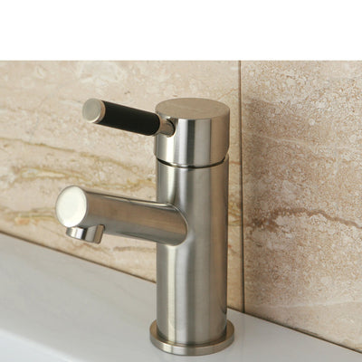 Kingston Kaiser Satin Nickel Single Handle Bathroom Faucet w Plate FS8428DKL