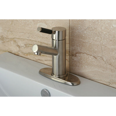 Kingston Kaiser Satin Nickel Single Handle Bathroom Faucet w Plate FS8428DKL