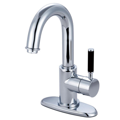 Kingston Kaiser Chrome Single Handle Bathroom Faucet w push Drain FS8431DKL