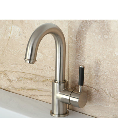 Kingston Kaiser Satin Nickel one Handle Bathroom Faucet w push drain FS8438DKL