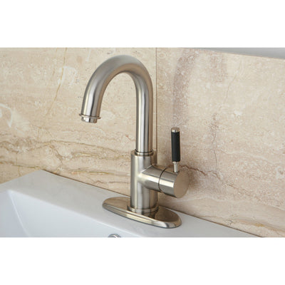 Kingston Kaiser Satin Nickel one Handle Bathroom Faucet w push drain FS8438DKL