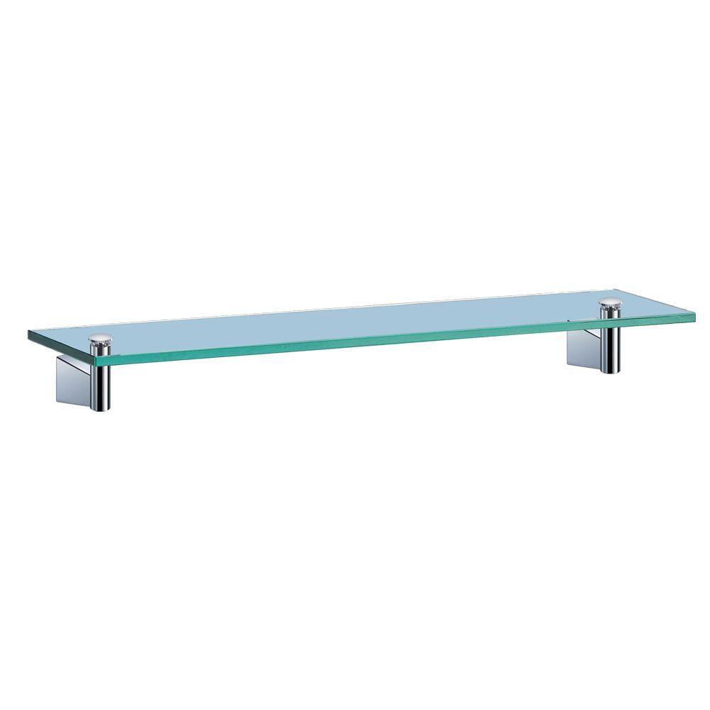 Gatco Bleu 20.13 inch W Shelf Glass in Chrome 569839