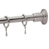 Gatco Marina Collection 72 inch Shower Rod and Flange Set in Satin Nickel 783401