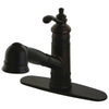 Kingston Brass Oil Rubbed Bronze Single Handle Pull Out Kitchen Faucet GS7575TL