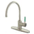 Kingston Green Eden Satin Nickel Single Handle Kitchen Faucet GS8718DGLLS