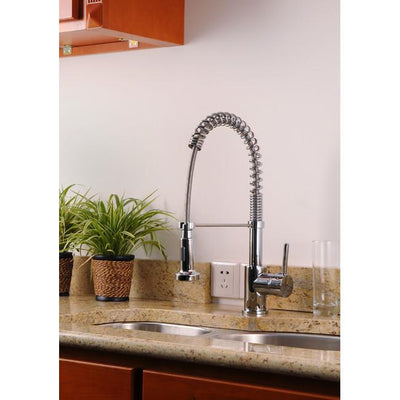 Kingston Chrome Single Handle Pre-rinse Commercial style Kitchen Faucet GS8881DL