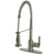 Kingston Brass Satin Nickel Single Handle Pre-rinse Kitchen Faucet GS8888CTL