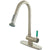 Kingston Green Eden Satin Nickel Pull Down 1 Handle Kitchen Faucet GS8888DGL