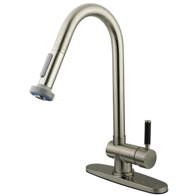 Kaiser Satin Nickel Single Handle Pull down sprayer Kitchen Faucet GS8888DKL