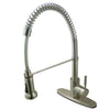 Kingston Brass Satin Nickel Single Handle Pre-rinse Kitchen Faucet GS8888DL