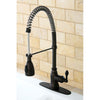 Kingston Oil Rubbed Bronze Single Handle Pre-rinse Kitchen Faucet GS8895ACL