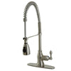 Kingston Brass Satin Nickel Single Handle Pre-rinse Kitchen Faucet GS8898ACL