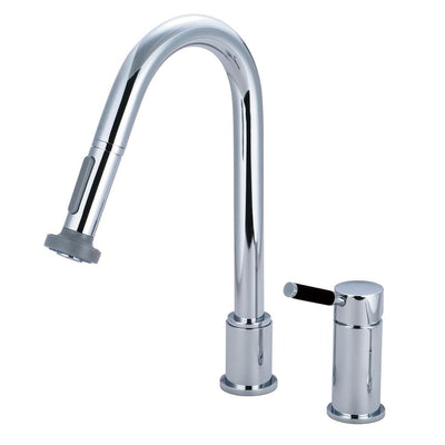 Kingston Kaiser Chrome Single Handle Pull down spray Kitchen Faucet GS8911DKL