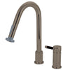 Kingston Kaiser Satin Nickel 1 Handle Pull down Spray Kitchen Faucet GS8918DKL