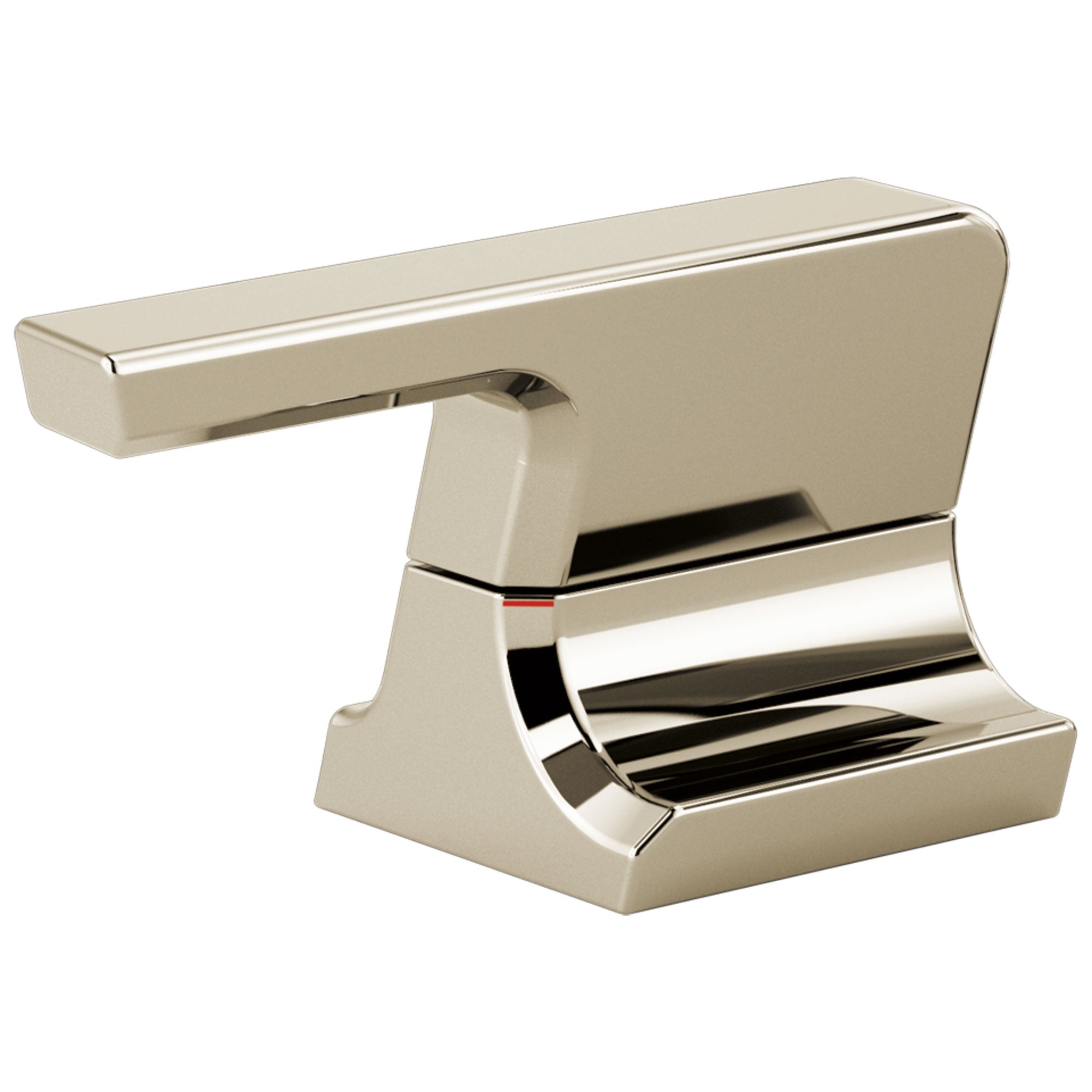 Delta Pivotal Polished Nickel Finish Metal Bathroom Faucet Lever Handle Set DH299PN