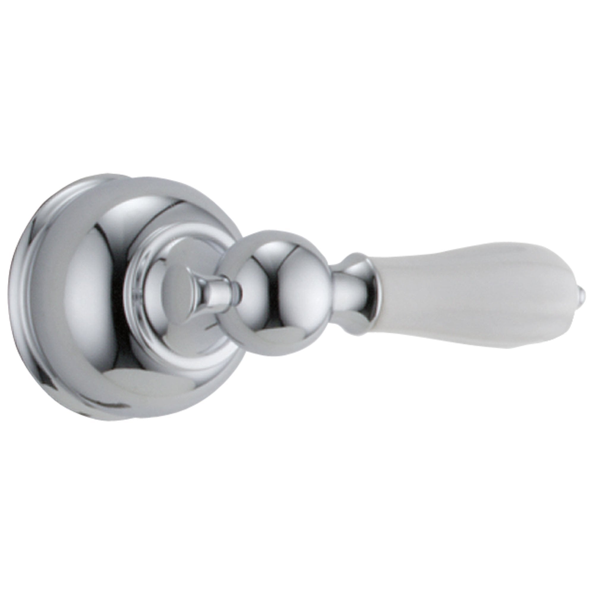 Delta Chrome Finish Tub and Shower Porcelain Lever Handle 167856