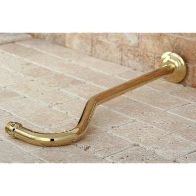 Bathroom fixtures Shower Arm Polished Brass 17" Rain Drop Shower Arm K117C2