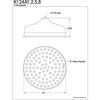 Bathroom fixtures Oil Rubbed Bronze 8" Large Rain Shower Head K124A5