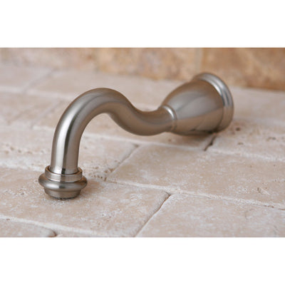 Kingston Brass Bathroom Accessories Satin Nickel Heritage 6" Tub Spout K1687A8