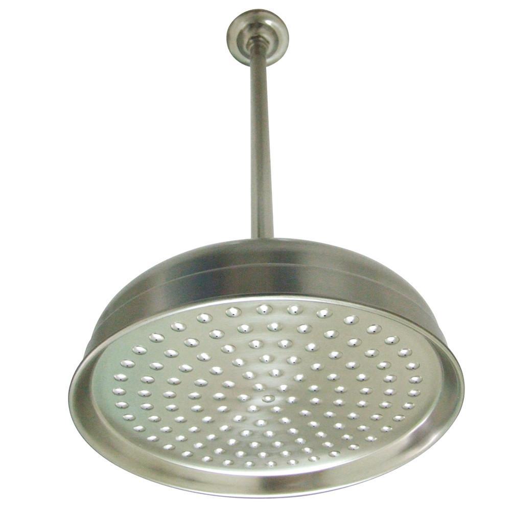 Satin Nickel Large 10" Rain drop Shower Head with Shower arm K225K28