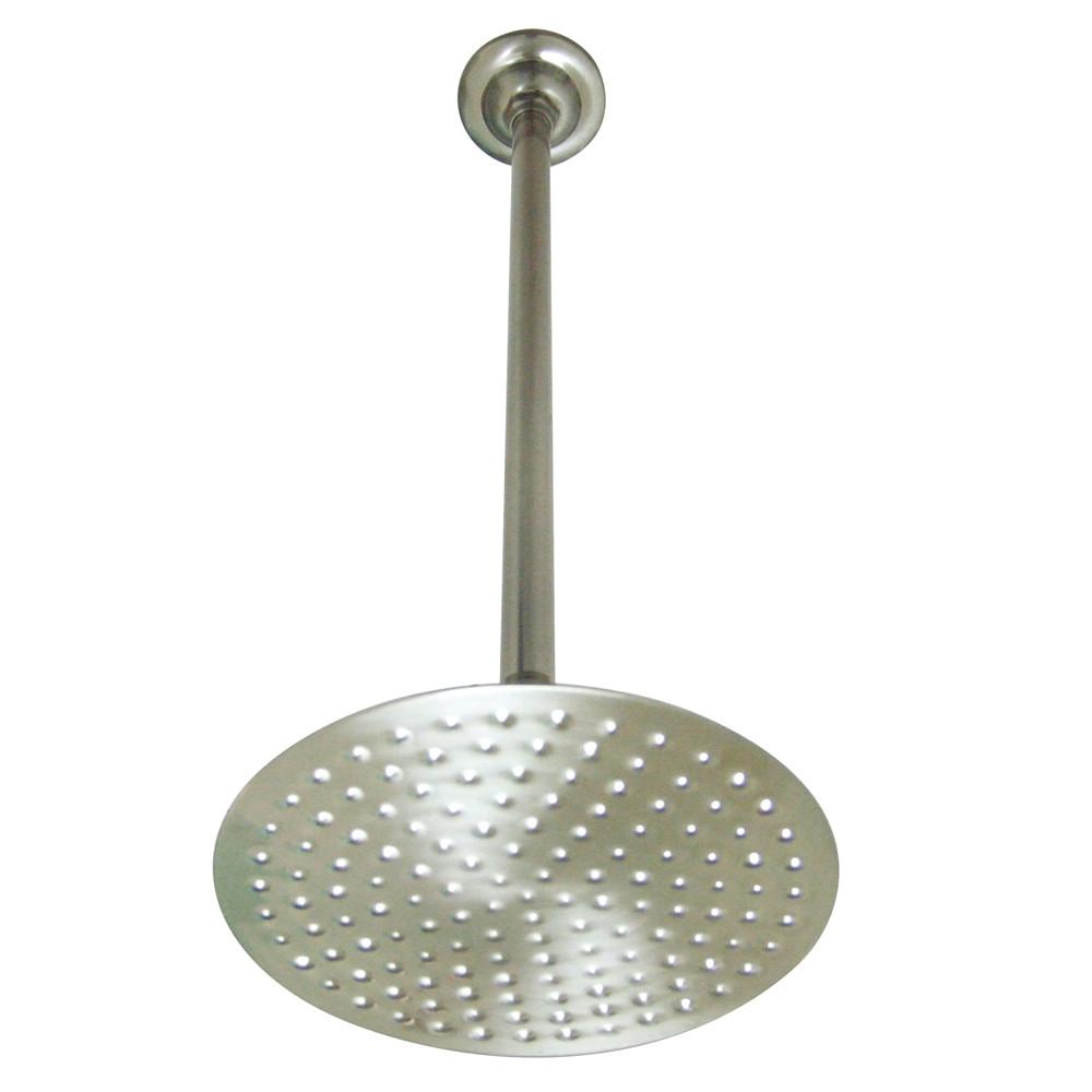 Satin Nickel Shower Heads Large 8" Rain drop Shower Head with Shower arm K236K28