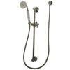 Kingston Satin Nickel 4 Piece Handheld Shower head Combo with slidebar KAK3528W8