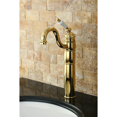 Kingston Polished Brass Single Handle Vessel Sink Bathroom Faucet KB1422PL