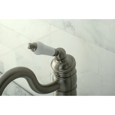 Kingston Brass Satin Nickel Single Handle Vessel Sink Bathroom Faucet KB1428PL